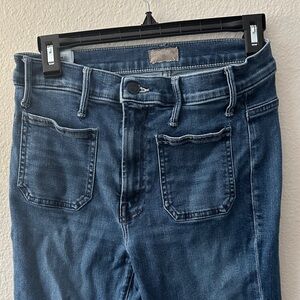 MOTHER Women's Blue Straight Jeans